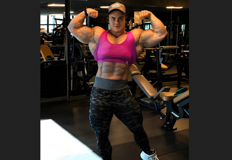 Mass monster female bodybuilder IFBB Pro Anastasia Korableva