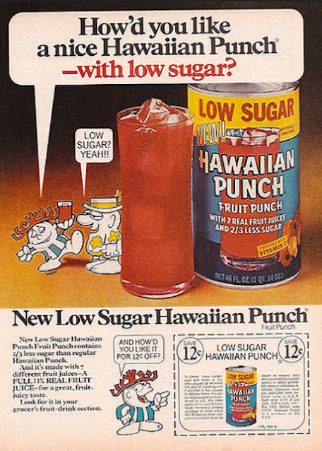 Hawaiian Punch Diet Ad - How'd you like a nice Hawaiian Punch - with low sugar?