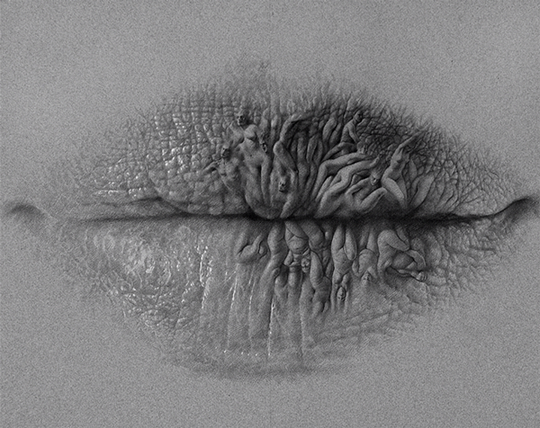 Lips Drawings by Christo Dagorov