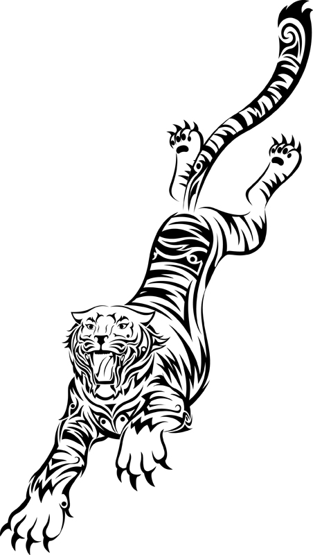 Tiger Tattoo Royalty Free Cliparts Vectors And Stock Illustration