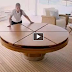 Expandable Round Dining Table The Fletcher Capstan Table