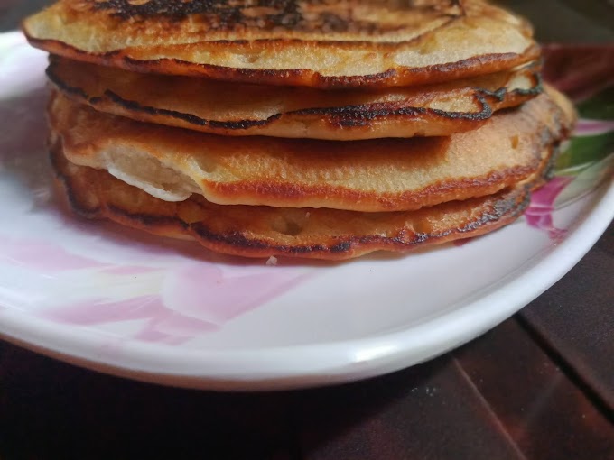 Fluffy pancake without eggs - easy pan cake recipe - Pranitha recipes 