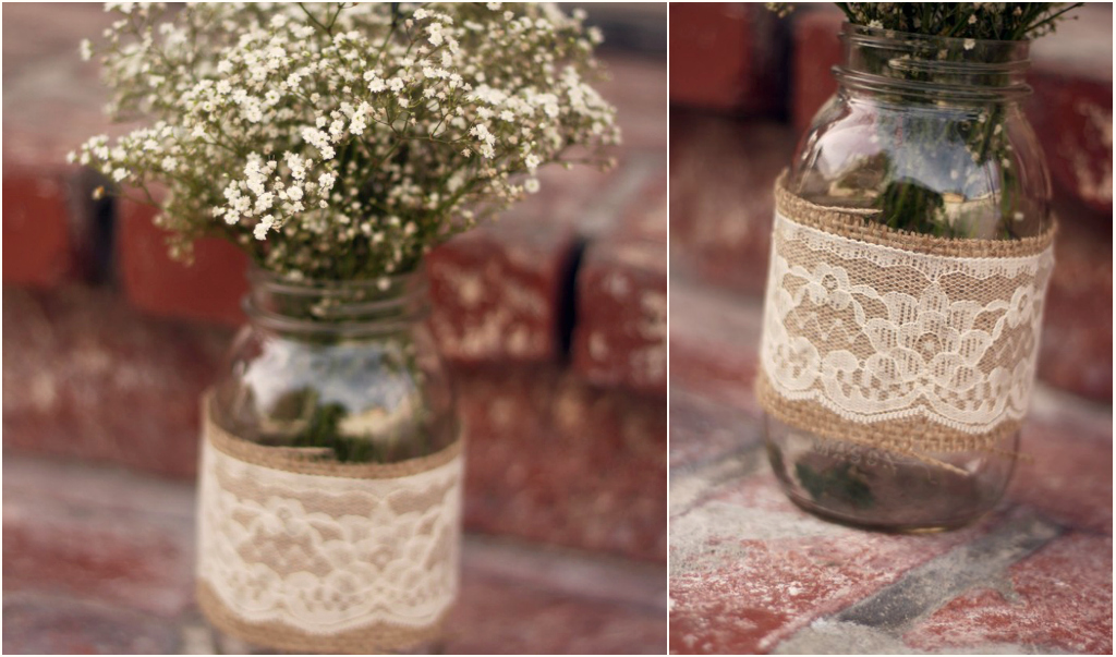 Wedding Planning Wednesday DIY mason jar centerpieces