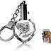 Crystal Keychain with your personalized Laser photo engraved of your loved one.