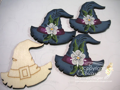 rosemaling witch pins