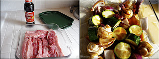 marinating meat and vegetables