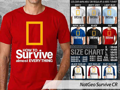 T shirt National Geographic How To Survive