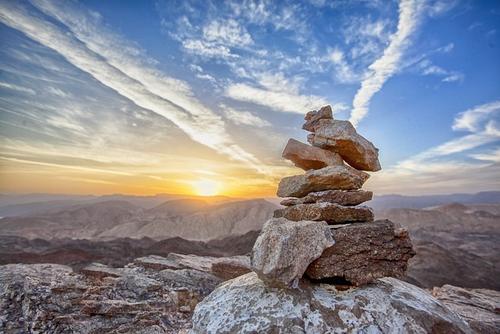 Dawn over the mountains