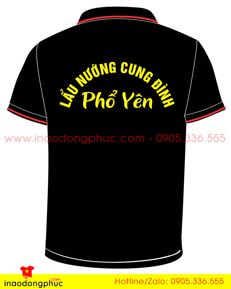 In áo phông Quán Lẩu nướng cung đình Phổ Yên