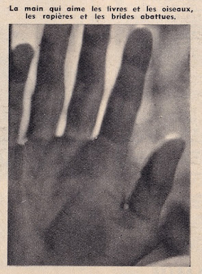 Main de Gérard Philipe (Cinémonde, 1951) © DR