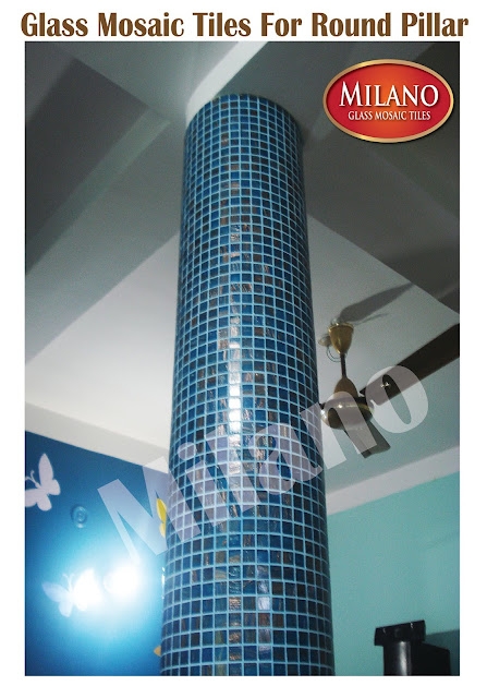 Glass mosaic tiles, glass tiles,round pillar tiles,square pillar designs kerela,square pillar design,square pillar designs