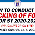 DEPED CHECKING OF SCHOOL FORMS (SY 2020-2021)