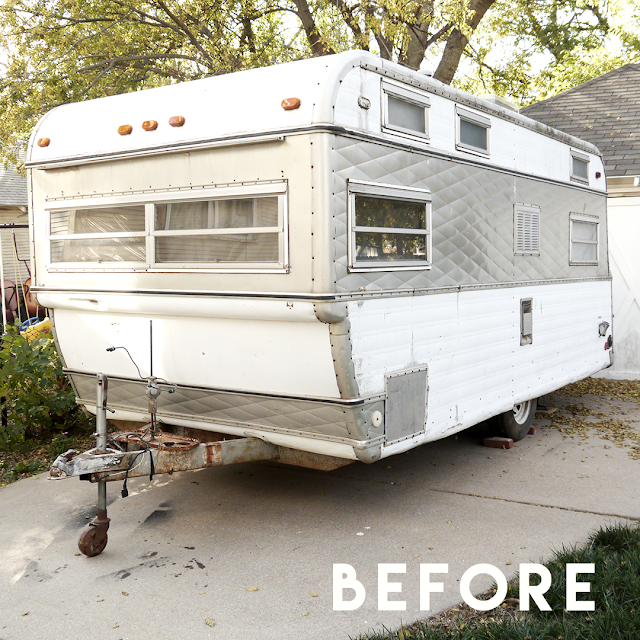 Vintage Camper Photo Booth Before