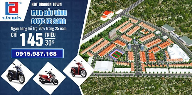 Đất nền Long An - Khu dân cư Dragon Town thị trấn Bến Lức