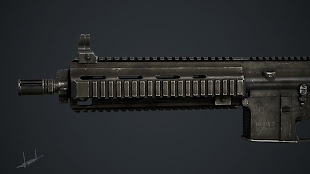 Arma3用RHS:Escalation 現代戦MODのHK 416小銃