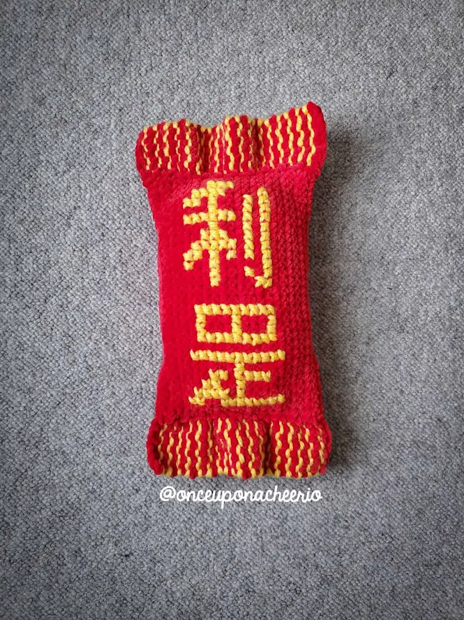 Chinese New Year Crochet Chinese Lucky Candy Lai See Tong