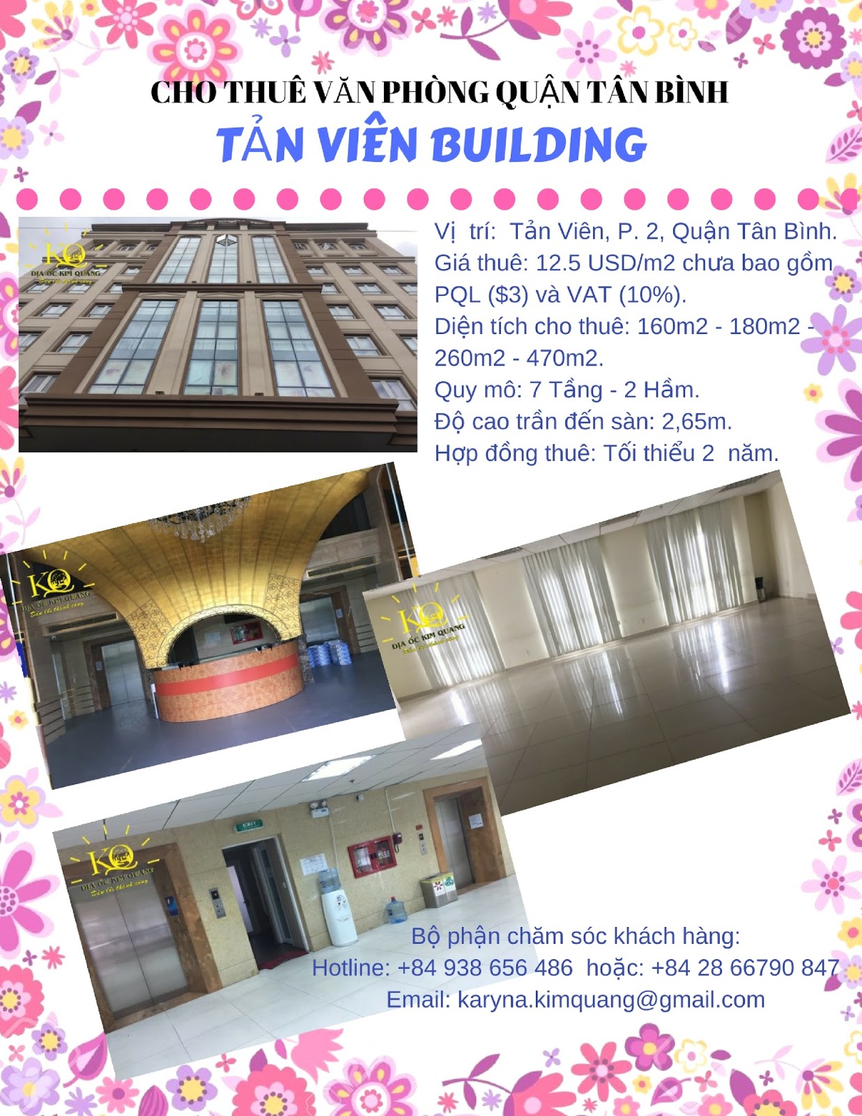 CHO THUÊ VĂN PHÒNG QUẬN TÂN BÌNH TẢN VIÊN BUILDING, PHONG CÁCH CỔ ĐIỂN