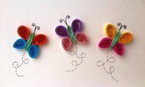 quilling paper art butterfly Gift Ideas Craft Art paper kids for quilling easy ~