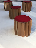 cardboard stools