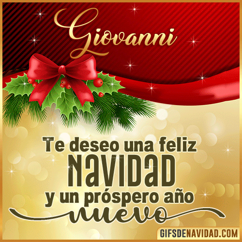 Feliz Navidad Giovanni