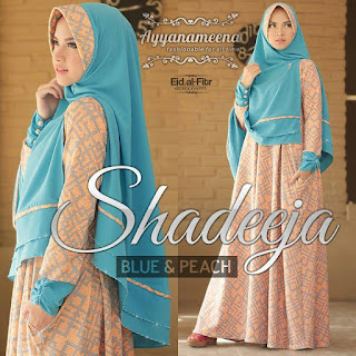 Shadeeja Blue Peach