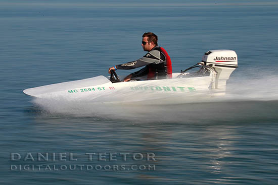 Small Speed Boats Photographed while boating