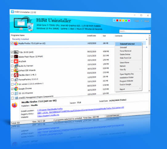 برنامج تنظيف وتسريع وحذف البرامج المثبتة في ويندوز 10 windows