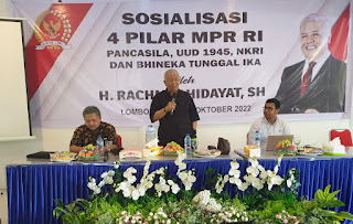 Tanamkan Konsep Berbangsa dan Bernegara, Rachmat Hidayat Sosialisasikan Empat Pilar Kebangsaan di Lombok Timur