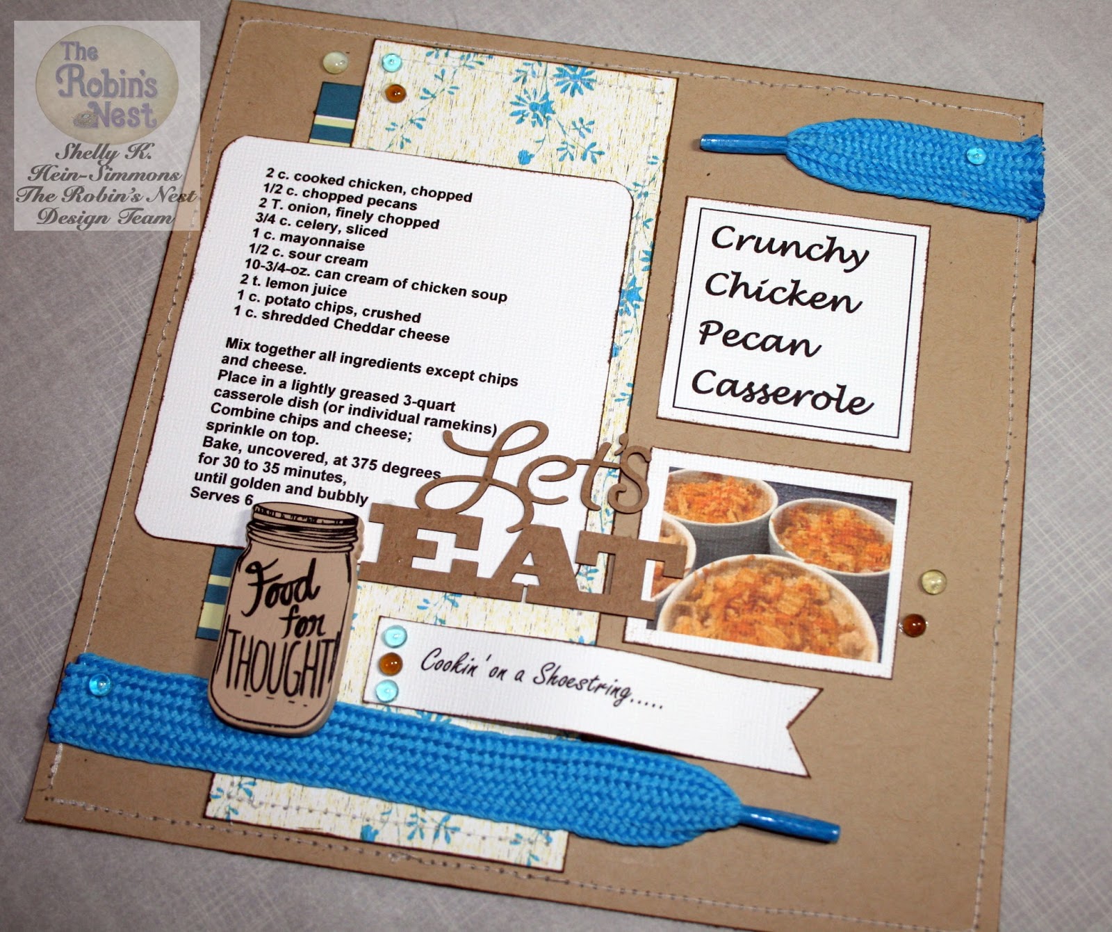 Chattering Robins: How to Create Simple Recipe Scrapbook Pages