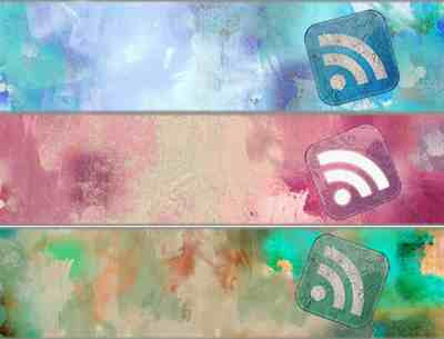 Grunge RSS banners