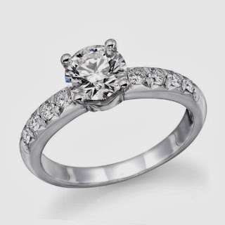 1 ctw. Round Diamond Solitaire Engagement Ring in 14k White Gold