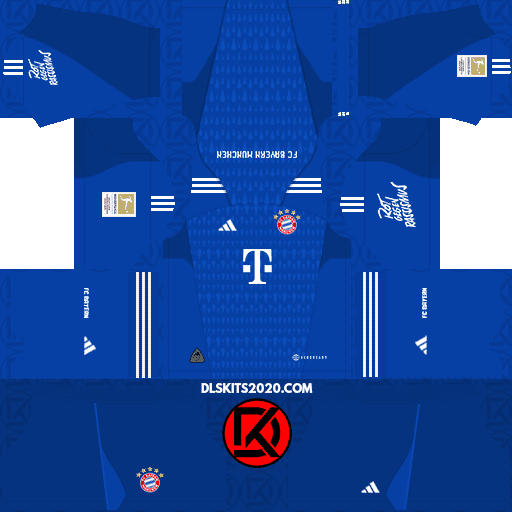 FC Bayern Munich DLS Kits 2023-2024 Adidas In Bundesliga - Dream League Soccer (Goalkeeper Away)