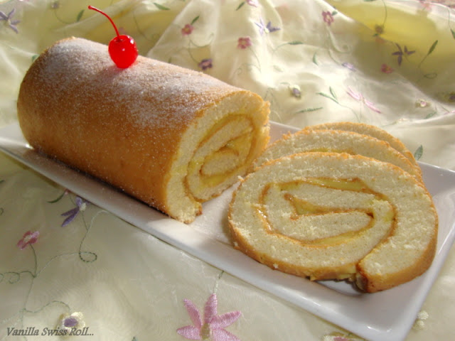 images for Vanilla Swiss Roll Recipe / Swiss Roll Recipe