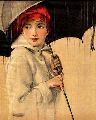 vintage illustrations rain