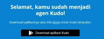 Registrasi Berhasil dalam pendaftaran KUDO