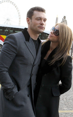Ryan Seacrest and Julianne Hough out in Paris