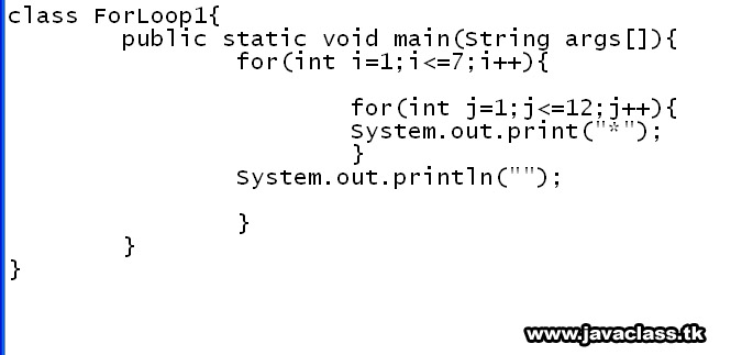 picture for scroll box: program using for loop