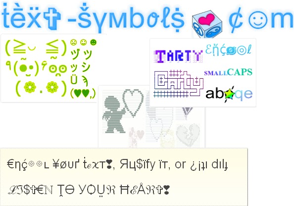 emoticons text symbols. text-symbols.com is a really