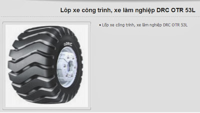 lop xe cong trinh, xe lam nghiep DRC ORT 53L