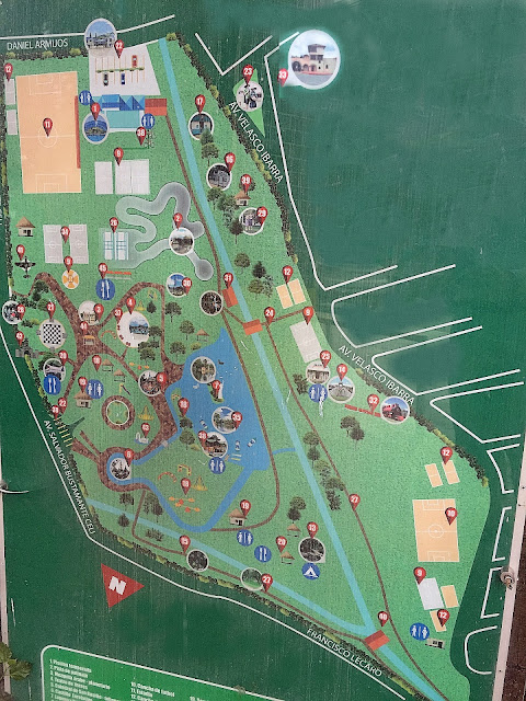 Map of Jipiro Park, Loja Ecuador