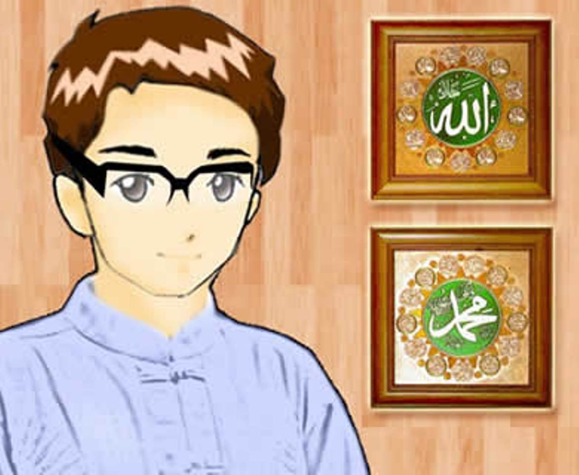 Kartun Muslim Tampan Kolek Gambar
