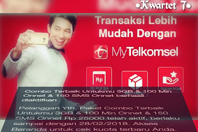 Paket 3 GB 25 Ribu Internet Murah Simpati Di Aplikasi My Telkomsel