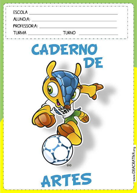 Capas de Caderno de Atividades Copa do Mundo Fuleco