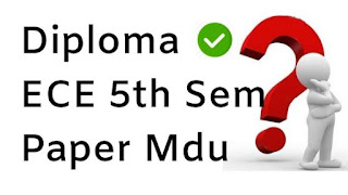 Diploma ECE 5th Sem Question Papers 2018