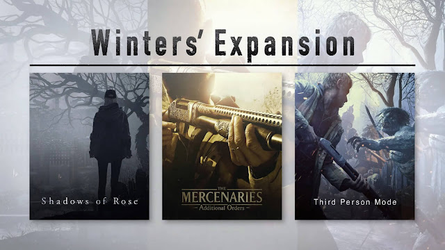 resident evil village winters' expansion gold edition announced producer tsuyoshi kanda shadows of rose story dlc rosemary winters third-person mode re8 main story mercenaries mode chris redfield karl heisenberg lady dimitrescu playable characters capcom showcase june 2022 pc playstation ps4 ps5 xbox one series x/s xb1 x1 xsx