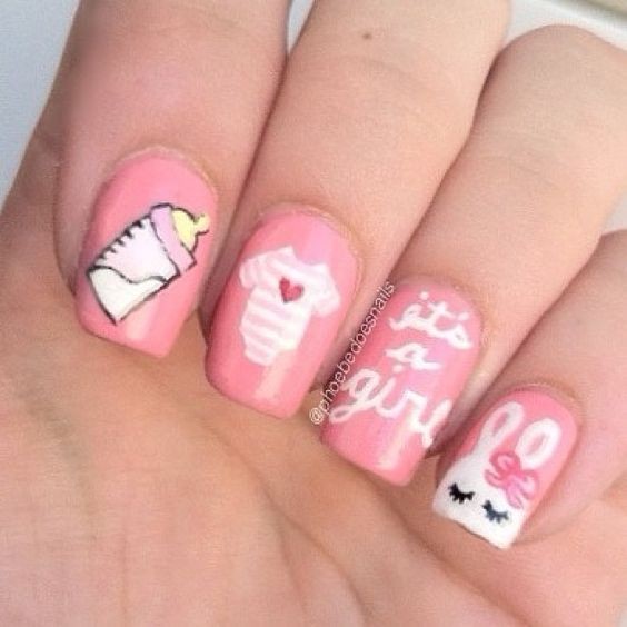 20 top Baby Shower Nails Pink ideas in 2024
