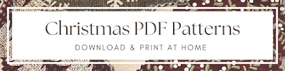 Christmas PDF sewing patterns to print at home