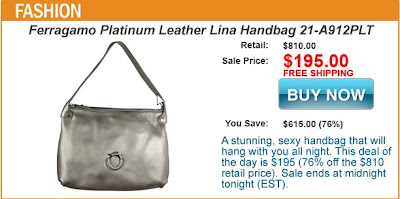 Ferragamo Platinum Leather Lina Handbag 21-A912PLT Jomadeals