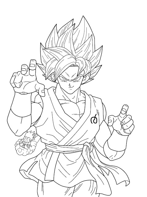 Best Free Printable Dragon Ball Goku Coloring Pages