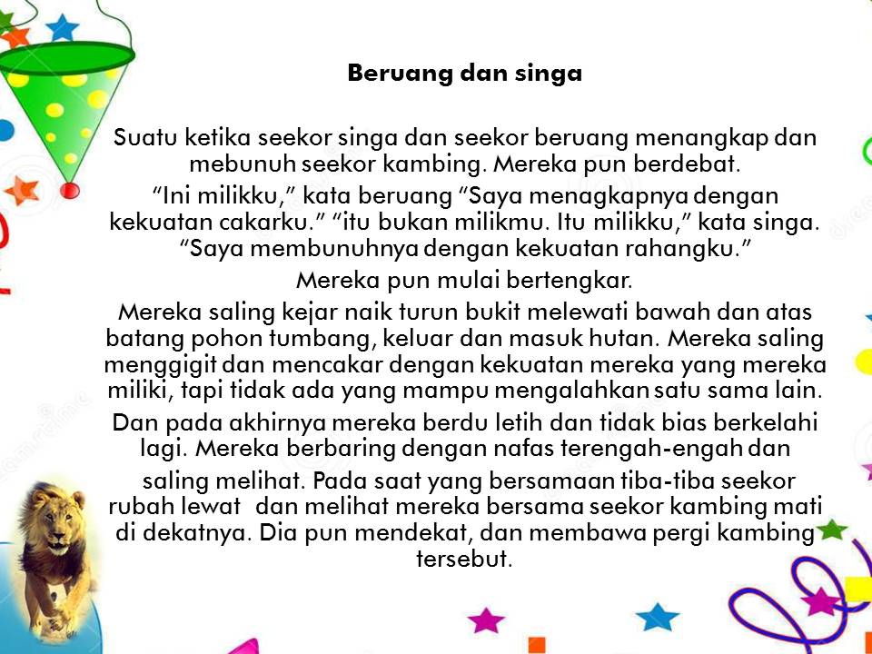 Contoh Cerita Singkat Narrative Text - Natal 6